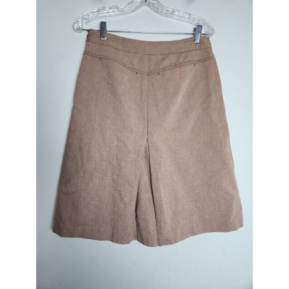 J.Crew Women Light Red Cotton Blend A-Line Knee Length "School Girl" Skirt sz 4